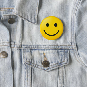 Bóton Redondo 5.08cm Acessório de Botão de Estilo de Emoji Personalizad