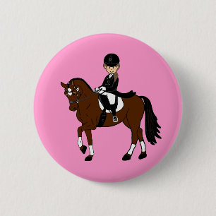 Bóton Redondo 5.08cm Acessório Personalizado de Cavalo e Dessage