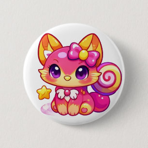 Bóton Redondo 5.08cm Acessórios Kawaii Pulpunkys
