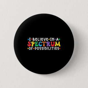 Bóton Redondo 5.08cm Acredito Num Espectro De Possibilidades Autismo Aw