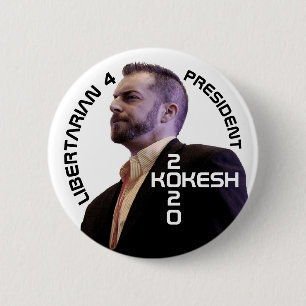 Bóton Redondo 5.08cm Adam Kokesh para o presidente 2020