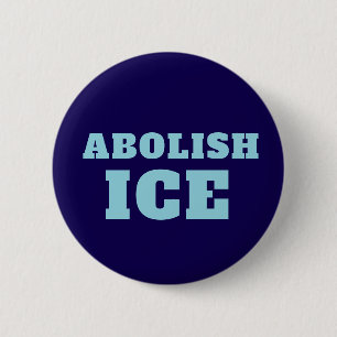 Bóton Redondo 5.08cm Adesivo de Protesto Abolição ICE