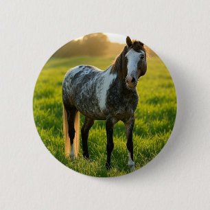 Bóton Redondo 5.08cm Adicionar Foto de Cavalo Personalizar