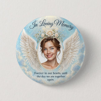 Bóton Redondo 5.08cm Adicionar Memorial Personalizado de Foto
