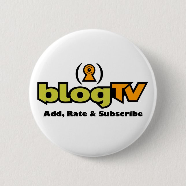 Bóton Redondo 5.08cm Adicione, avalie & subscreva o Pin (Frente)