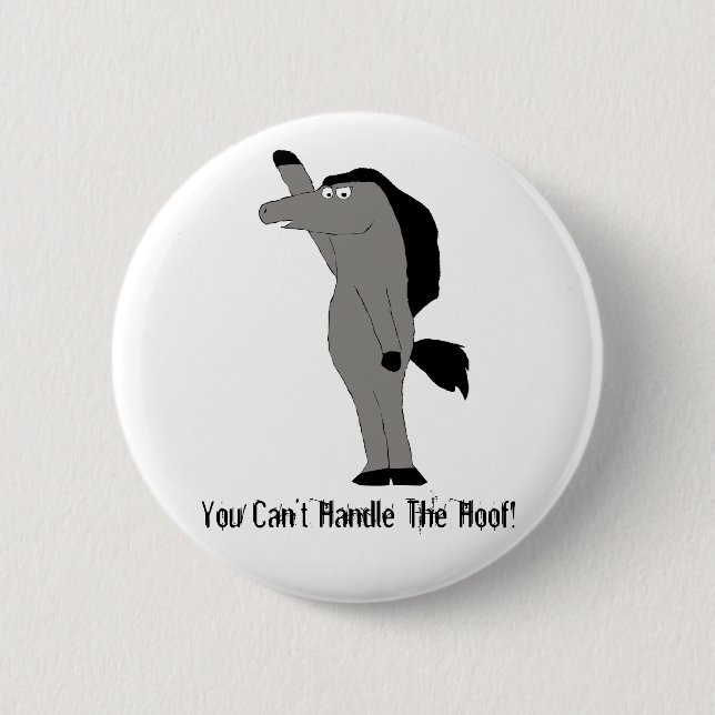 Bóton Redondo 5.08cm Advogado do cavalo dos desenhos animados (Frente)