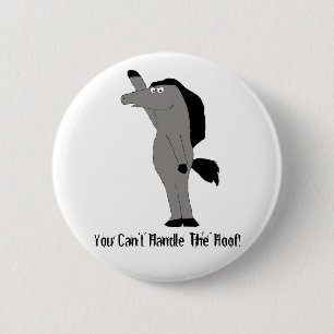 Bóton Redondo 5.08cm Advogado do cavalo dos desenhos animados