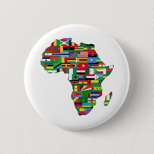 Bóton Redondo 5.08cm África Países Continentes: Sinalizadores Mapeiam