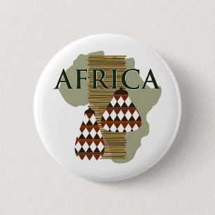 Bóton Redondo 5.08cm África - ricos na história