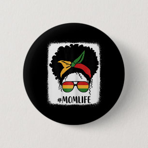 Bóton Redondo 5.08cm Afro-Americano Mãe Vida Negra Mãe Mãe Mãe D