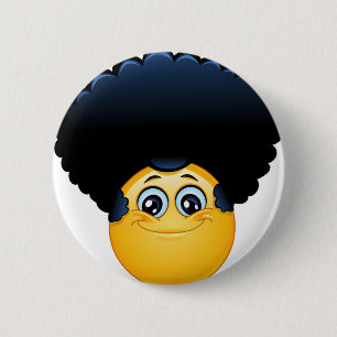 Bóton Redondo 5.08cm afro emoji