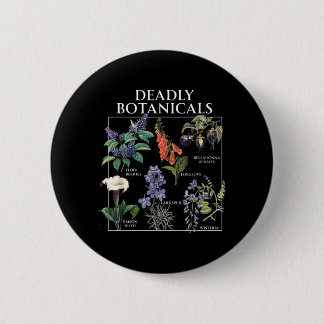 Bóton Redondo 5.08cm Agência Governamental Botânicos Herbologia Flor