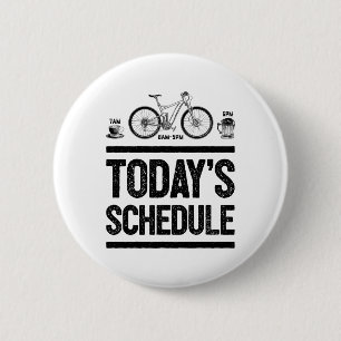 Bóton Redondo 5.08cm Agenda de Hoje Mountain Biking Ciclismo Vintage G