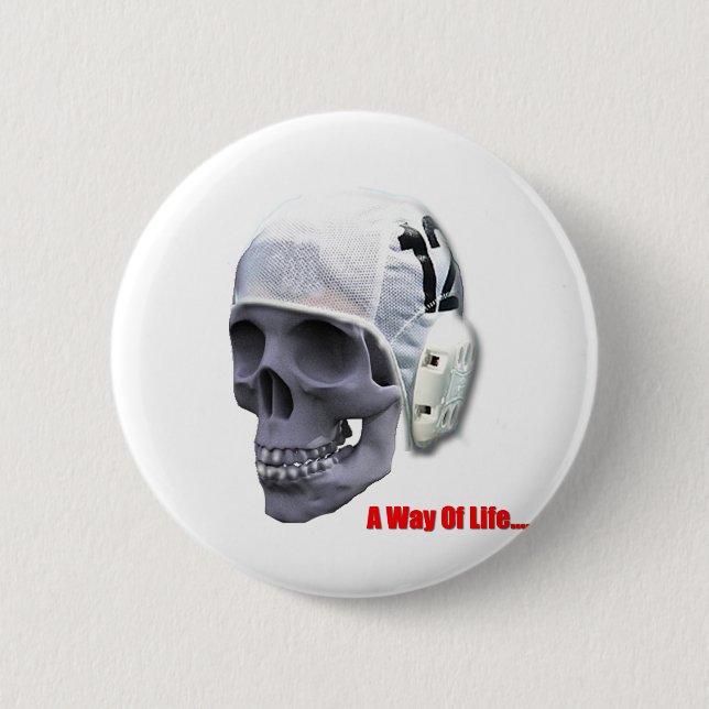 Bóton Redondo 5.08cm água-polo-crânio (Frente)