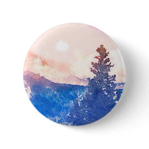 Aguarela solitária da árvore