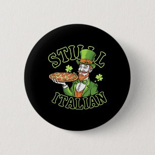 Bóton Redondo 5.08cm Ainda Italiano Com Shamrock Saint Patricks Day _3