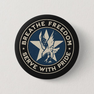 Bóton Redondo 5.08cm Air Force - Breathe freedom, serve with pride.