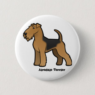 Bóton Redondo 5.08cm airedale terrier