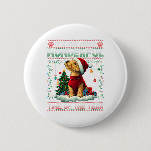 Bóton Redondo 5.08cm Airedale Terrier Árvore de Natal Decorações de Cão