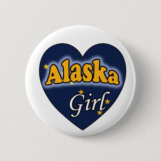Bóton Redondo 5.08cm Alaska Girl (Frente)