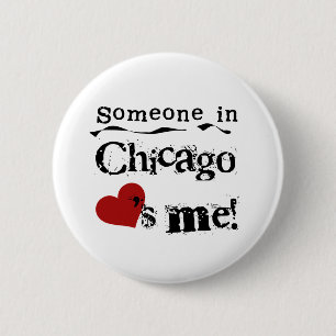 Bóton Redondo 5.08cm Alguém em Chicago