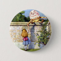 Alice e Humpty Dumpty no país das maravilhas