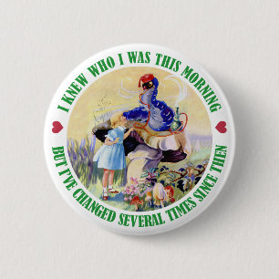 BÓTON REDONDO 5.08CM ALICE E O CATERPILAR