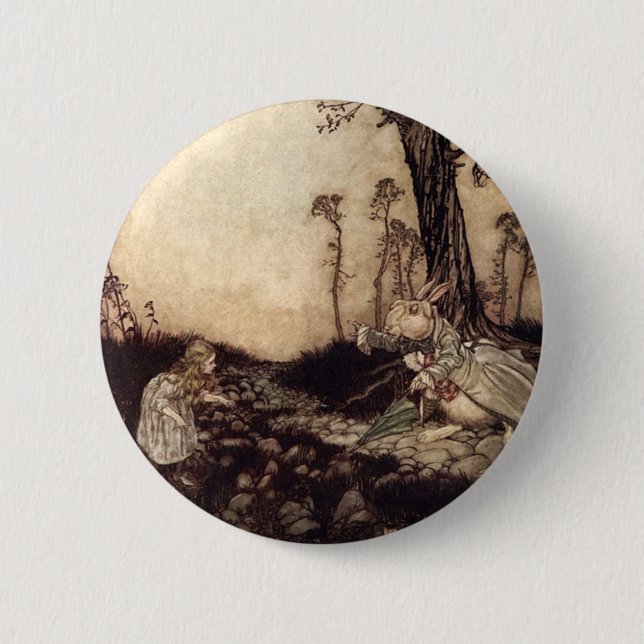 Bóton Redondo 5.08cm Alice no país das maravilhas (Frente)