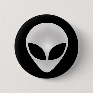 Bóton Redondo 5.08cm Alienígena Cinza