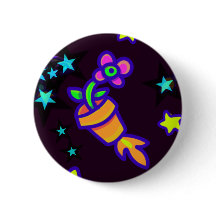 Aliens De Foguete De Pote Flor No Pino Exterior