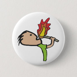 Bóton Redondo 5.08cm Alimentação de Fogo