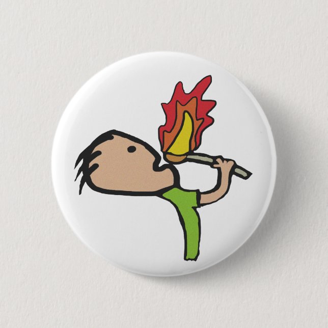 Bóton Redondo 5.08cm Alimentação de Fogo (Frente)