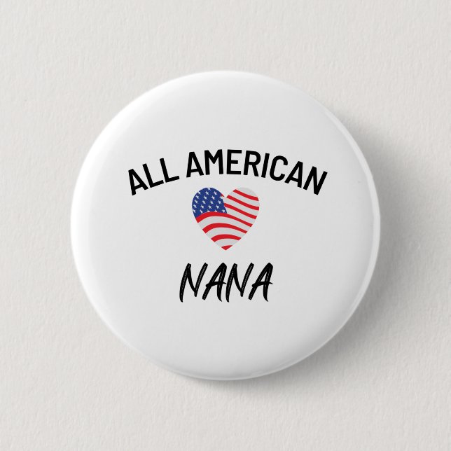 Bóton Redondo 5.08cm All American Nana (Frente)