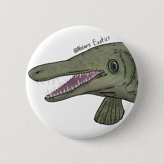 Bóton Redondo 5.08cm Alligator gar pin