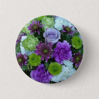 Bóton Redondo 5.08cm Alma Blooms Buquê Roxo