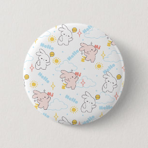Bóton Redondo 5.08cm Alô, é a Hora das Coelhinhas: Momentos Tokki Loppi