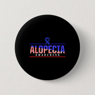 Bóton Redondo 5.08cm Alopecia Sensibilização Cabelo Perda Guerreira Der