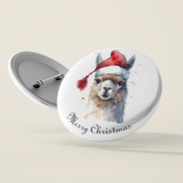 Bóton Redondo 5.08cm Alpaca de Natal bonito, personalizado