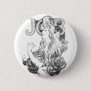 Bóton Redondo 5.08cm Alphonse Mucha JOB ISOGS