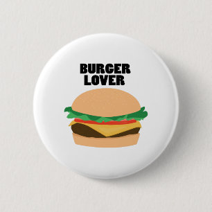 Bóton Redondo 5.08cm Amante do hamburguer