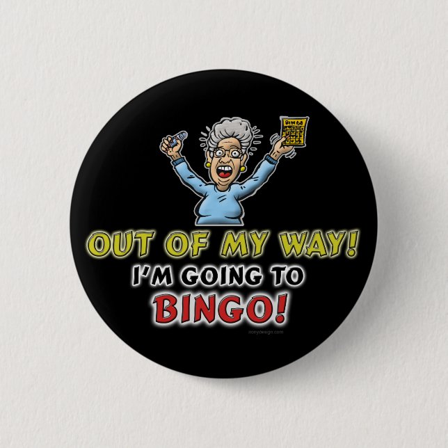 Bóton Redondo 5.08cm Amantes do Bingo (Frente)