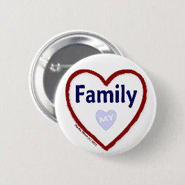 Bóton Redondo 5.08cm Amar Minha Família