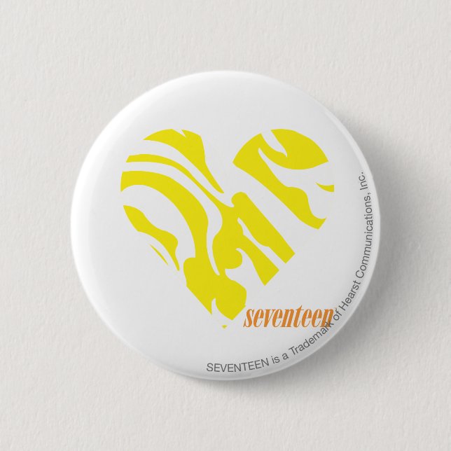 Bóton Redondo 5.08cm Amarelo 4 da zebra (Frente)