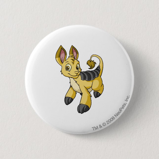 Bóton Redondo 5.08cm Amarelo de Bori (Frente)