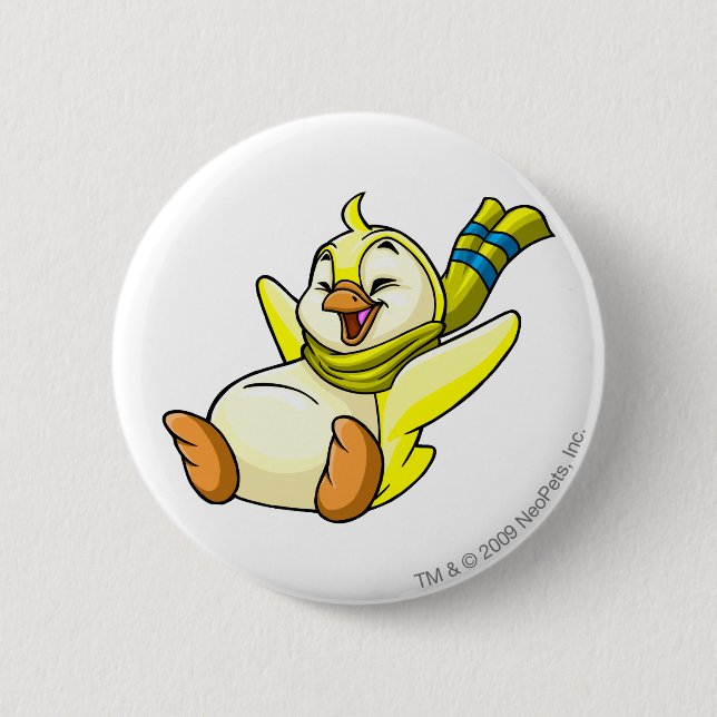 Bóton Redondo 5.08cm Amarelo de Bruce (Frente)