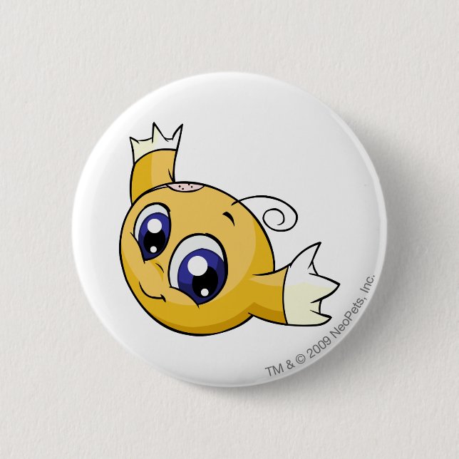 Bóton Redondo 5.08cm Amarelo de Kiko (Frente)