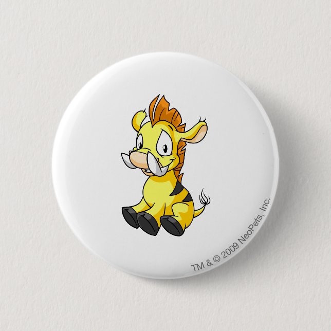 Bóton Redondo 5.08cm Amarelo de Moehog (Frente)