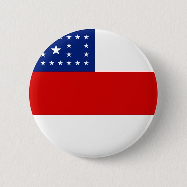 Bóton Redondo 5.08cm Amazonas, botão de bandeira do estado brasileiro (Frente)