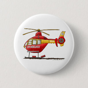 Bóton Redondo 5.08cm Ambulância médica do helicóptero do salvamento