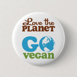 Bóton Redondo 5.08cm Ame o planeta vão Vegan